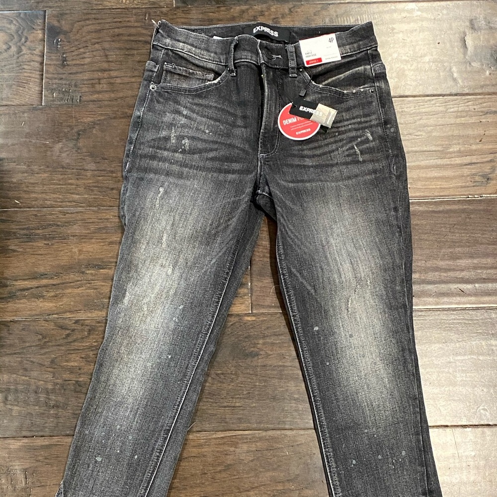 Express Stretch Ankle High Rise 4P Skinny New